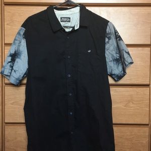 Men’s Modern Amusement Black Button Up